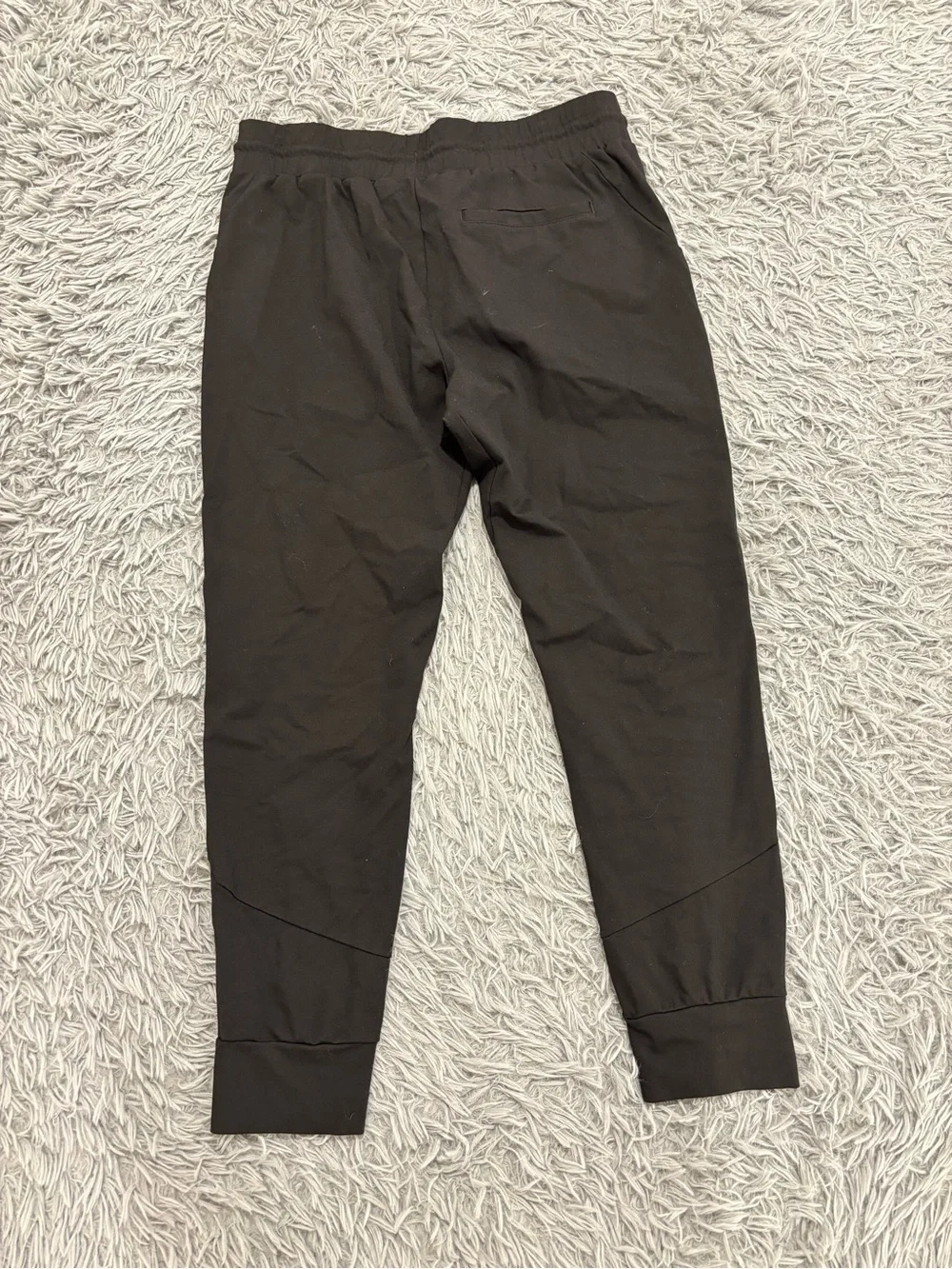 BYLT Active Jogger Men's Large Black Tapered Pants Stretch Drawstring Gym Sport